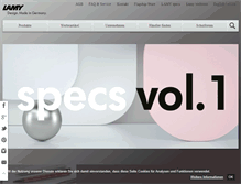 Tablet Screenshot of lamy.com