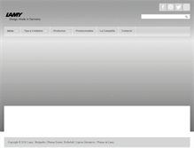 Tablet Screenshot of lamy.com.mx