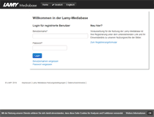 Tablet Screenshot of mediabase.lamy.com